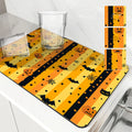 Axyaa Halloween Draining Mat: Absorbent, Antiskid, Quick Dry Kitchen & Bathroom Drain Pad