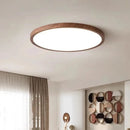 Axyaa Wood Grain Walnut LED Ceiling Light for Home, Bedroom, Dining Room, Living Room