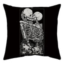 Axyaa Halloween Ghost Skull Pumpkin Decorative Pillow Cover 45X45CM