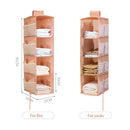 Axyaa Multi-layer Folding Hanging Storage Organizer for Bras, Underwear, Socks, and Clothes