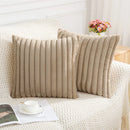 Axyaa Faux Fur Cushion Cover 50x50cm Solid Fluffy Pillowcase Nordic Decor Plush Case