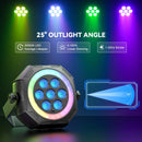 Axyaa Mini RGB Disco Party Lights Remote Control Stage Lighting