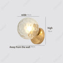 Axyaa Glass Ball LED Wall Lamp for Bedroom Study Living Room Corridor