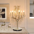 Axyaa Crystal Floor Lamp: Luxurious Lighting Fixture for Living Room, Bedroom, and Villa