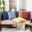 Axyaa 45x45cm Christmas Red Waterproof Pillowcase Farmhouse Cushion Covers