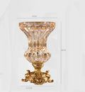 Axyaa Crystal Flower Vase Glass Artistic Nordic Home Decor for Salon and Living Room