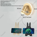 Axyaa LED Reading Wall Lamp USB Charging for Hotel Corridor Bedroom Interiors