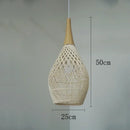 Axyaa Rattan Pendant Lights: Vintage Kitchen Dining Room Luminaries