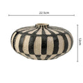 Axyaa Geometric Check Ceramic Vase, Rough Pottery Handicraft, Home Decoration Accessories