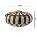 Axyaa Geometric Check Ceramic Vase, Rough Pottery Handicraft, Home Decoration Accessories