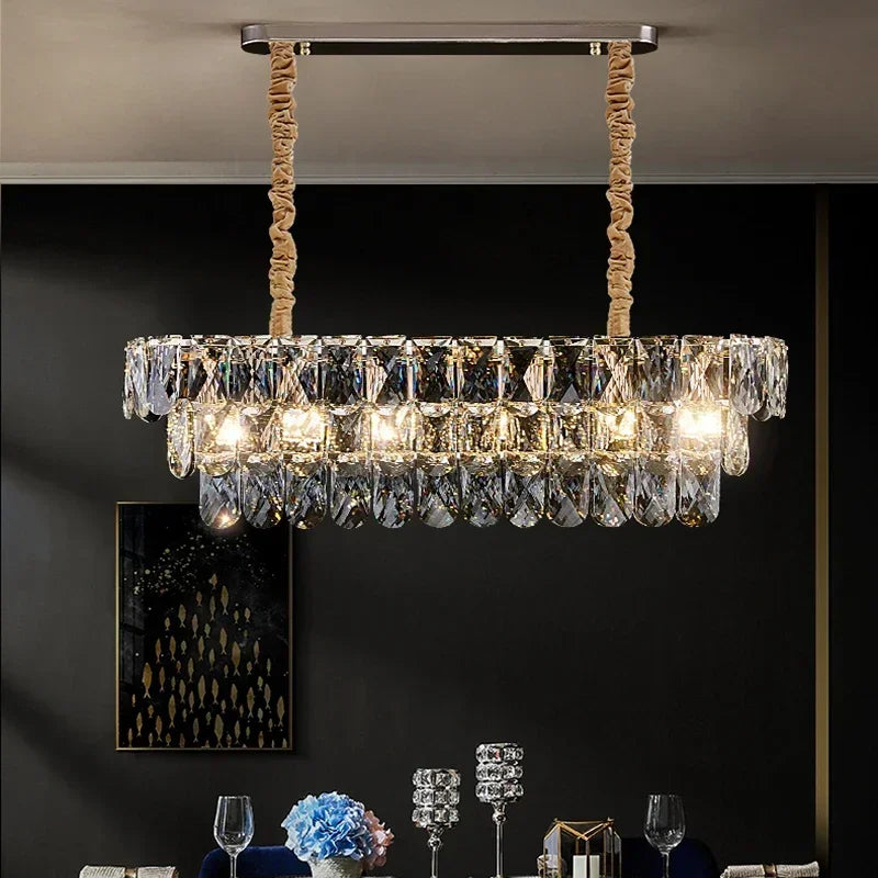 Luxury Crystal Chandeliers Lighting for Home Decor by Axyaa