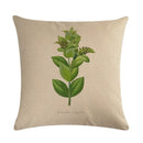 Axyaa Plant Print Embrace Pillowcase 45*45cm