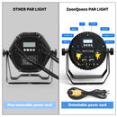 Axyaa LED Par Lights RGBWA+UV 6 IN 1 - Stage Lighting for Events