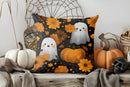Axyaa Halloween Bat Trees Pillow Cover for Sofa Bedroom Car