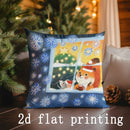 Axyaa Cute Animal Print Pillowcases for Sofa, Bedroom, Car - Christmas Theme