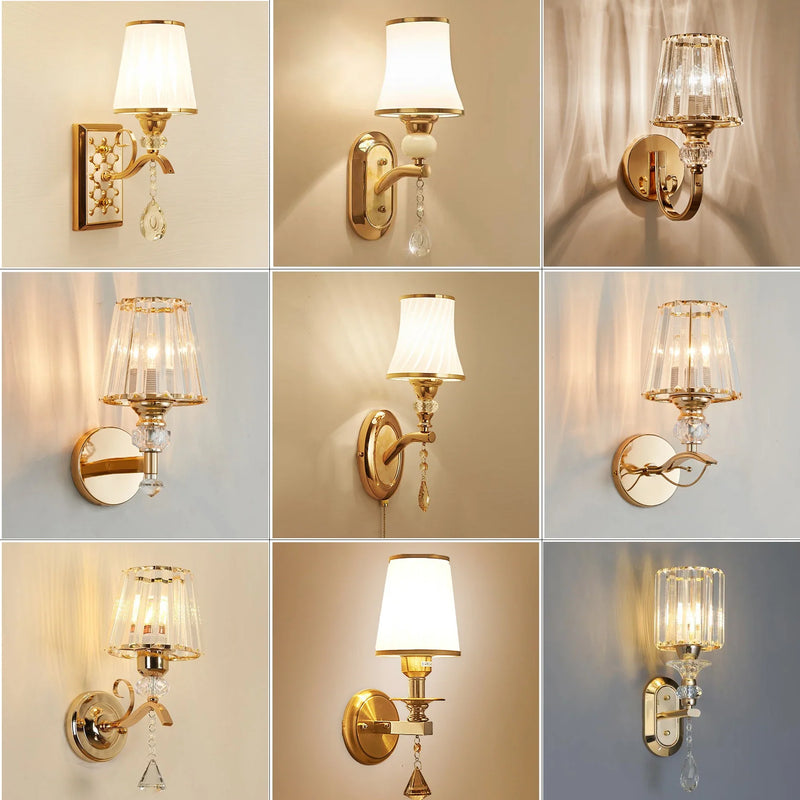 Axyaa Modern Glass Wall Light for Bedroom and Living Room