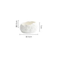 Axyaa Irregular Rock Texture Ceramic Dessert Soup Bowl Set Molecular Cuisine Tableware