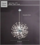 Axyaa Crystal Pendant Lamp for Modern Decoration Lighting in Bedroom, Bar, and Restaurant