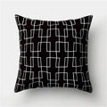 Axyaa Geometric Stripe Pillowcase with English Letter Design
