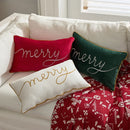 Axyaa Merry Christmas Dutch Velvet Pillowcase - Solid Color Holiday Decor