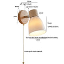 Axyaa Glass Wall Sconce Light Fixture for Bedroom and Bathroom