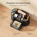Axyaa Mesh Desk Organizer with 8 Compartments and 1 Drawer