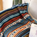 Axyaa Bohemia Ethnic Flannel Throw Blanket – Winter Coral Fleece Thermal Quilt