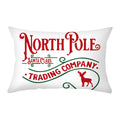 Axyaa Christmas Printed Deer & Santas Pillow Case 30x50cm