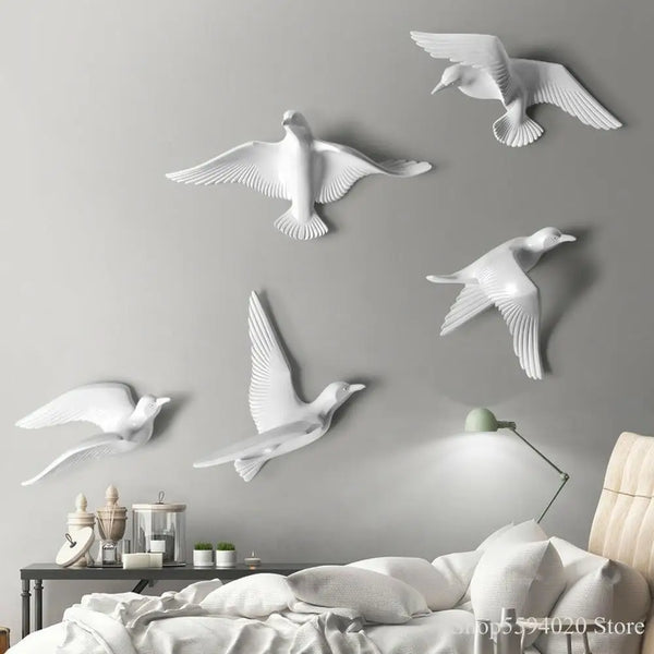 Axyaa Seagull Laser Cube Engraver Wall Decor for Living Room and TV Background