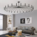Axyaa Modern Sputnik Chandelier with G9 Bulbs - Large Cast Iron Dimmable Light