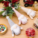 Axyaa Gnomes Plush Dolls Forest Old Man Ornaments Knitted hat Christmas Tree Hanging