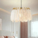 Axyaa Feather LED Pendant Light for Minimalist Home Decor
