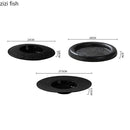 Axyaa Retro Ceramic Dinner Plate Set of 6 – Solid Color Tableware