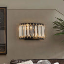 Axyaa Light Luxury Crystal Wall Lamp for Bedroom & Living Room