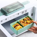 Axyaa Leakproof Lunch Box Set with Fork & Spoon - Microwave Safe Container