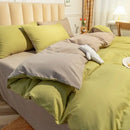 Axyaa Solid Purple Bedding Set - Soft Polyester Bed Linen Twin Queen Full Size