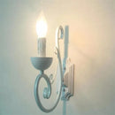 Axyaa White Metal Wall Lamps - E14 Candle Light Fixture