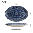 Axyaa Elegant Ceramic Steak Plates | European Style High-end Tableware