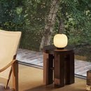 Cream Glass Table Lamp Axyaa - Antique Design Night Light Charger Ai Bedside