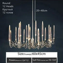 Axyaa Crystal Bubble LED Chandelier for Home, Bar, and Restaurant