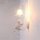 Axyaa Crystal Angel Wall Lamp for Bedroom Living Room Study Lighting