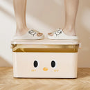 Axyaa Stackable Storage Box Organizer with Lid: Toys, Snacks, Books, Sundries Home Organization