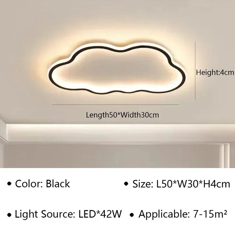 Axyaa Cloud LED Ceiling Light for Children's Room with Ultra-Thin Design