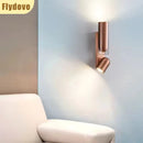 Axyaa Rose Gold LED Adjustable Wall Spotlight for Bedroom and Living Room