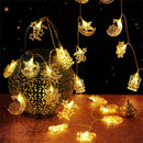 Axyaa Moon Star Castle Light Battery-Powered Eid Mubarak Decoration