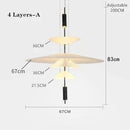 Axyaa LED UFO Chandelier Saucer Pendant Light for Home Decor