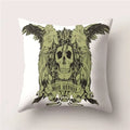 Skull Polyester Pillowcase 45X45CM Axyaa Home Decor Cushion Cover Square Sofa Decor
