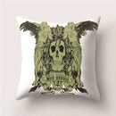 Skull Polyester Pillowcase 45X45CM Axyaa Home Decor Cushion Cover Square Sofa Decor
