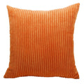 Axyaa Soft Corduroy Cushion Cover Striped Throw Pillow Case for Home Decor