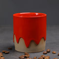 Axyaa Ceramic Glazed Latte Cups Vintage Style Drinking Mugs for Household.